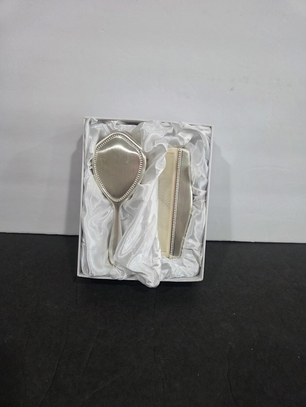 Things Remembered Silver Plated Vanity Brush and Comb Set